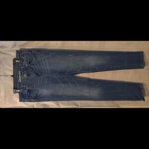 Aeropostale Bayla Skinny Jeans Denim Size 6R distressed/metal details womens